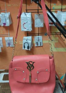 Stylish Coral Crossbody Bag