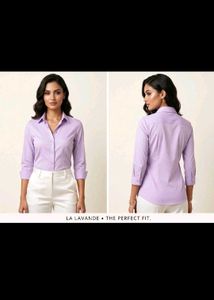 Light Purple Button-Up Shirt