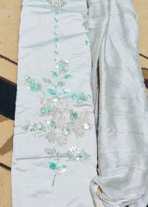 Embroidered Kurta Set with Dupatta