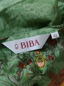 Green Floral Print Grand Look Kurta