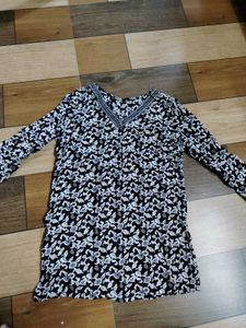 Elegant Floral Print Kurta