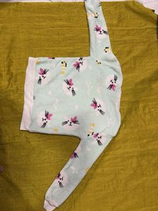 Cute Cat Print Fleece Sweatshirt
