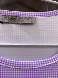 Vero Moda Purple Check Midi