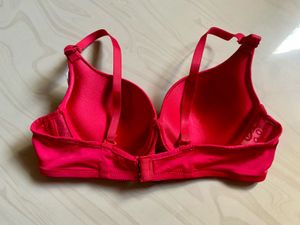 Vibrant Red Padded Bra