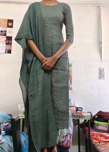 Elegant Green Kurta Set with Dupatta