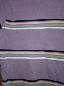 Striped Lavender Top