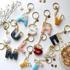Custom Alphabet Resin Keychain