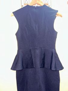 Black Peplum Dress