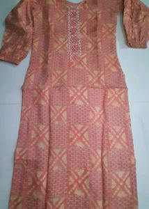 Pink Printed Kurta Set with Dupatta