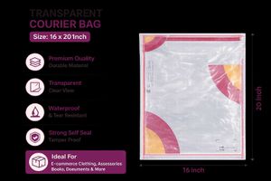 Meesho Courier Bags, Size16"×20" (Pack Of 10)