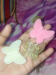 Set of 6 Butterfly Hair Clips
