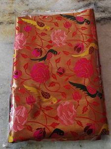 Floral Bird printed saree