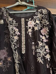 Elegant Embroidered Pakistani Suit