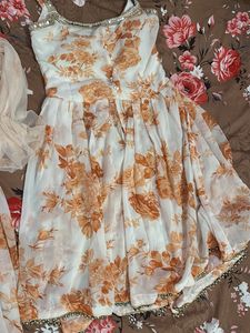 Floral Print Kurta Set with Dupatta