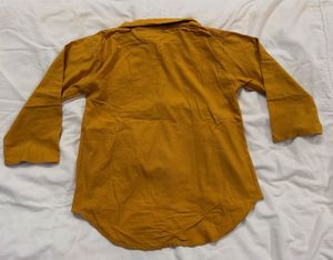 Mustard Yellow Embellished Shirt