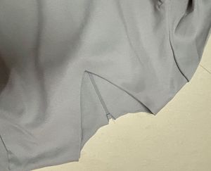 Grey Bell Sleeve Peplum Top