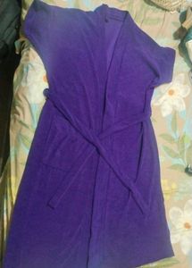 Cozy Purple Bathrobe