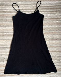 Black Spaghetti Strap Mini Dress