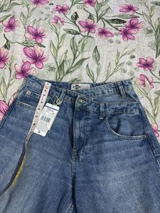 Women's Blue Wide Leg Jeans