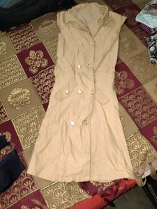 Sleeveless Beige Dress for girl