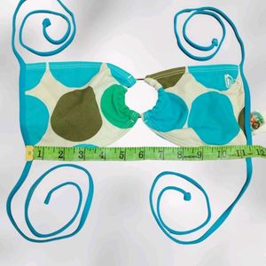 Boho Polka Dot Halter Bikini Top