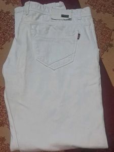 Men's White Casual Pants