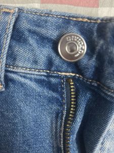 Two-Tone Denim Cut-Off Shorts