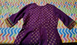 Elegant Purple Anarkali Dress