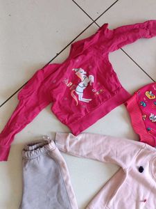 Bundle of Girls' Sweaters and Pants