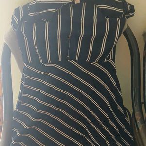 Striped short sleeve Dress