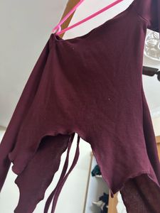 Burgundy Long Sleeve Top by Tokyo talkies