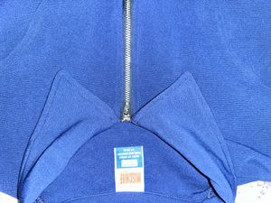 Retro Blue Polo Crop Top