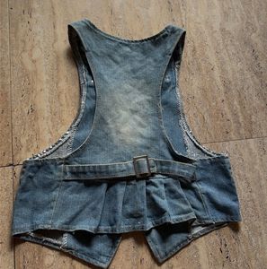 Sparkly Denim Vest (short)