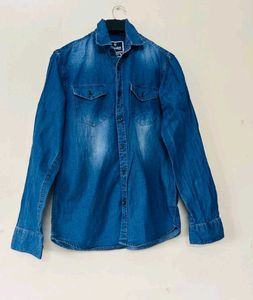 Men's Blue Denim Shirt
