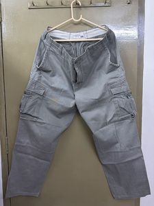 Men's Grey Cargo Pants