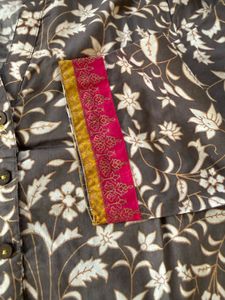 Grey Ethnic kurta
