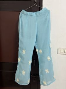 Embroidered Palazzos/Co ord Set 3 piece