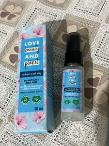 love beauty & planet bounce back reset mist