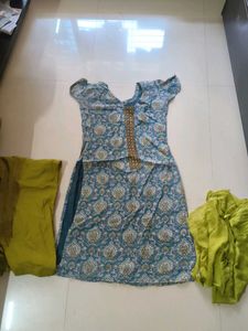Beautiful Blue Kurta Set with Dupatta