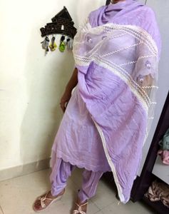 Beautiful Lavender Kurta Set