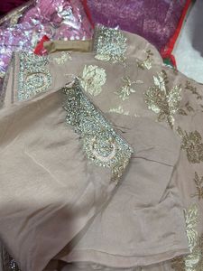 Embroidered saree