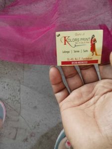 Embroidered Magenta Saree