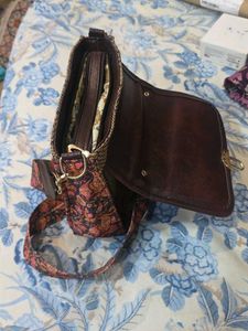 Boho Paisley &amp; Woven Handbag