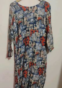 Multi Prints Cotton Kurti For Girl &amp; Woman 36 Bust