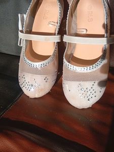 Sparkling Ballet Flats with Bow