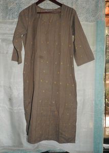 Brown Ethnic Long Kurta