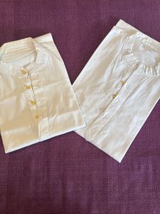 Set of 2 Elegant White Kurta