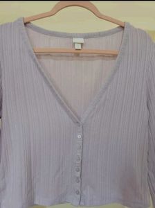 H&amp;M lilac cardigan