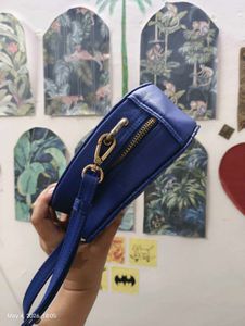 Round blue sling bag , handbag, Navy crossbody