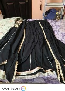Elegant Black Embroidered Gown